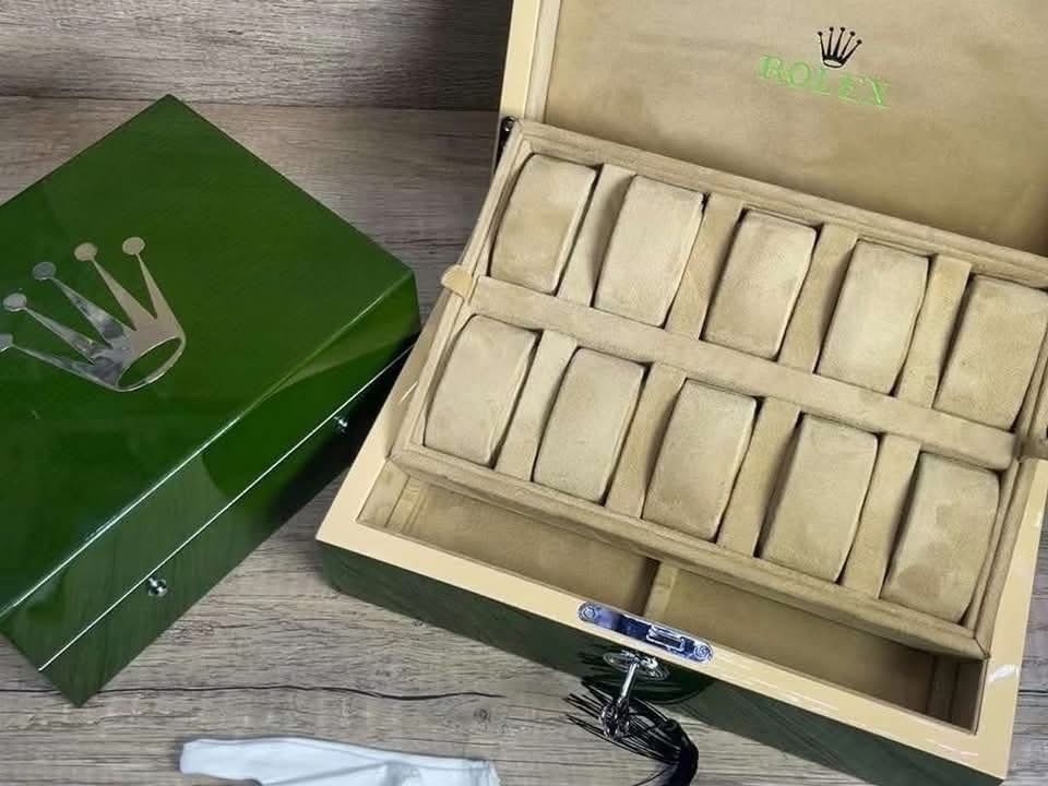 ROLEX OYSTER ケース 木箱 グリーン ROLEX WOODEN BOX STORAGE GREEN | eBay