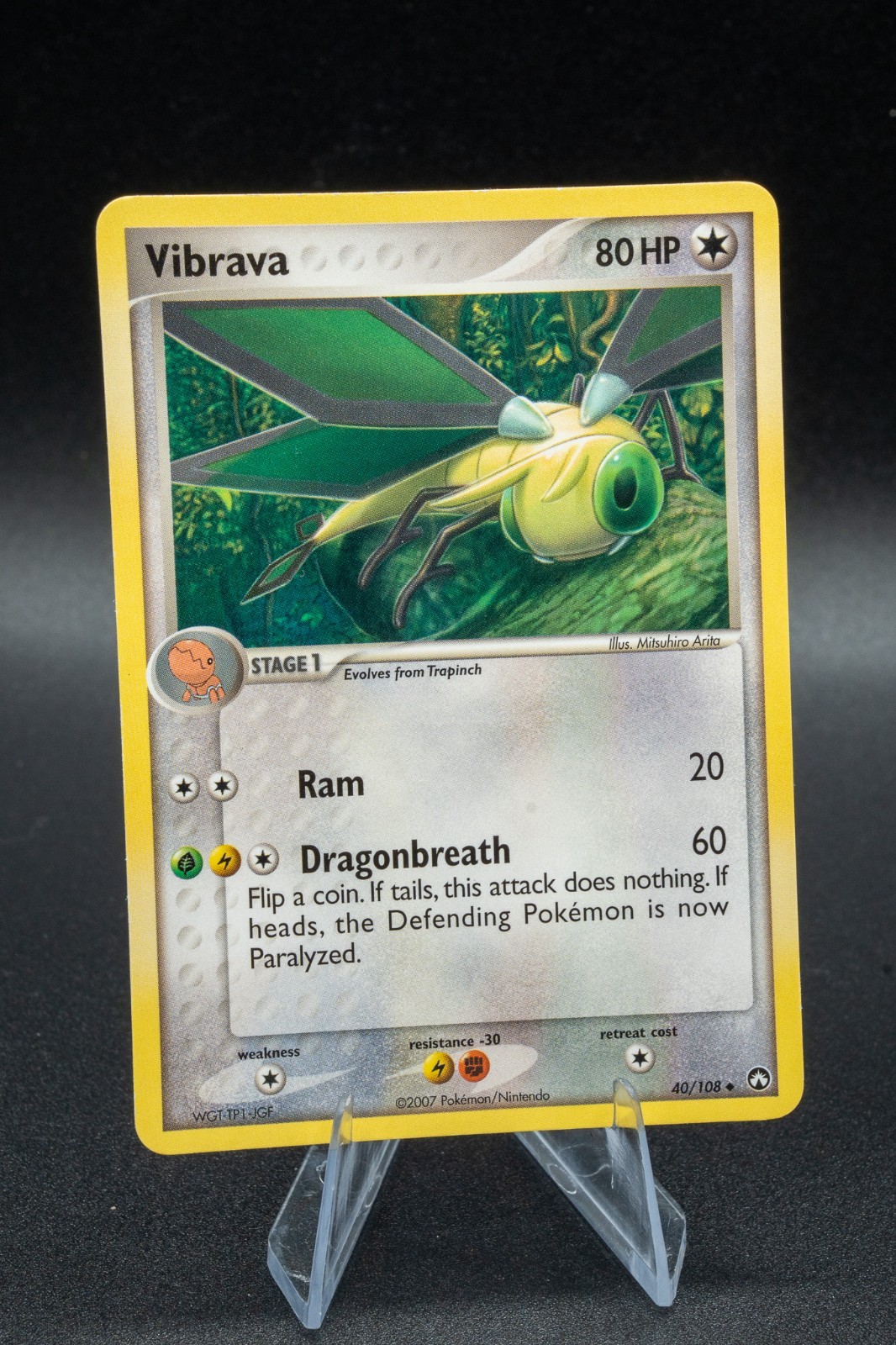 Pokemon Vibrava Power Keepers 40/108 Pokemon TCG Light Play LP Condition LP +