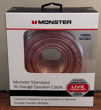 Monster Standard 16-Gauge Speaker Cable-100Ft NEW SEALED
