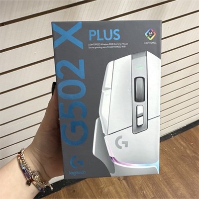 Logitech G502 X PLUS Wireless Gaming Mouse RGB LED, Programmable, White