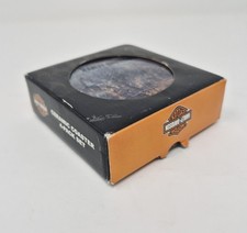 Harley Davidson Blue Rusty Ceramic Coasters - Set of 4 RARE