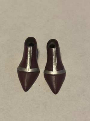 2008 Diamond Select 1:12 Marvel Skrull Dark Purple Shoes / Feet Custom Fodder #2