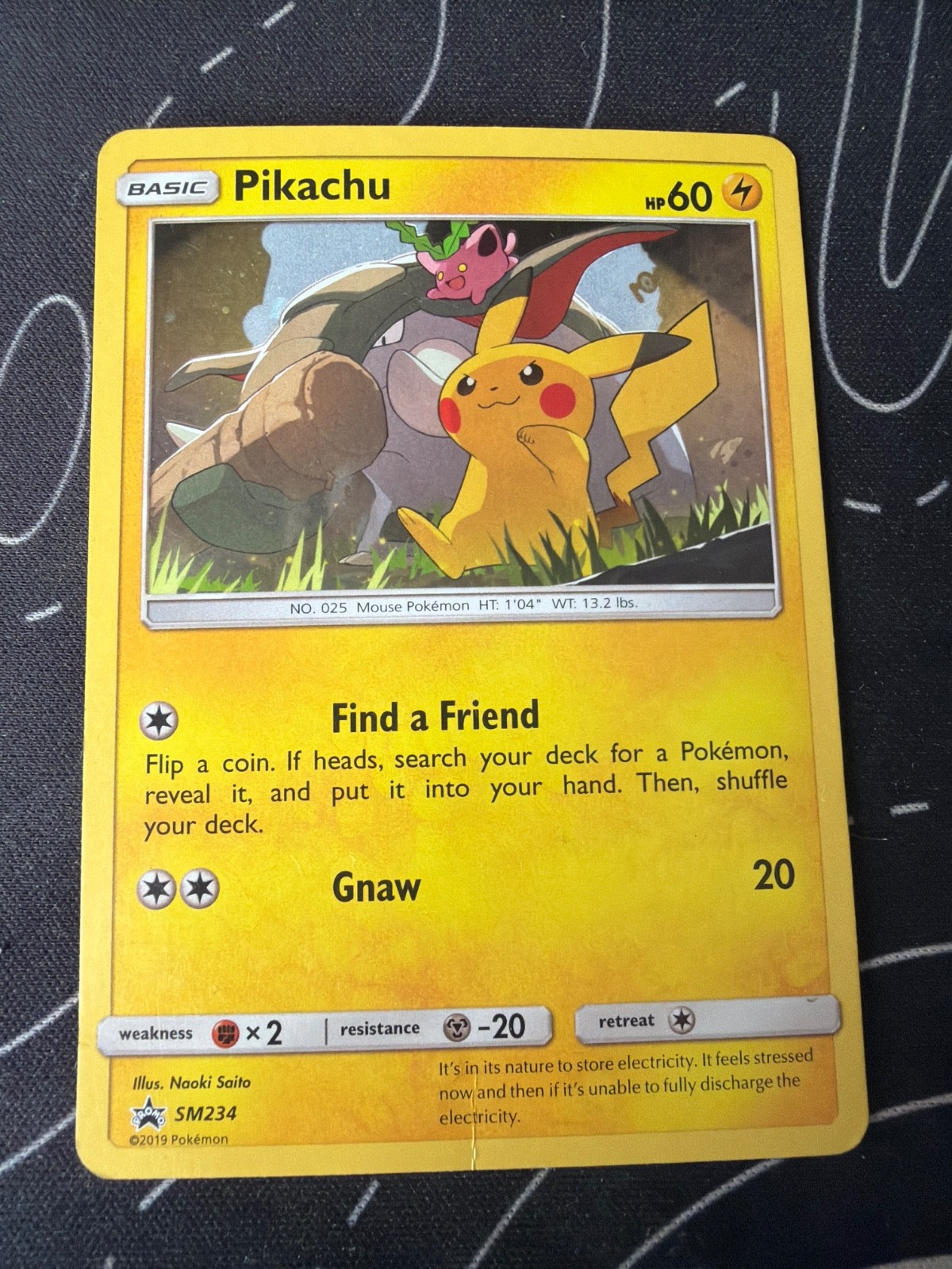 Pikachu Sm234 Sm Holo Lightly played 2019