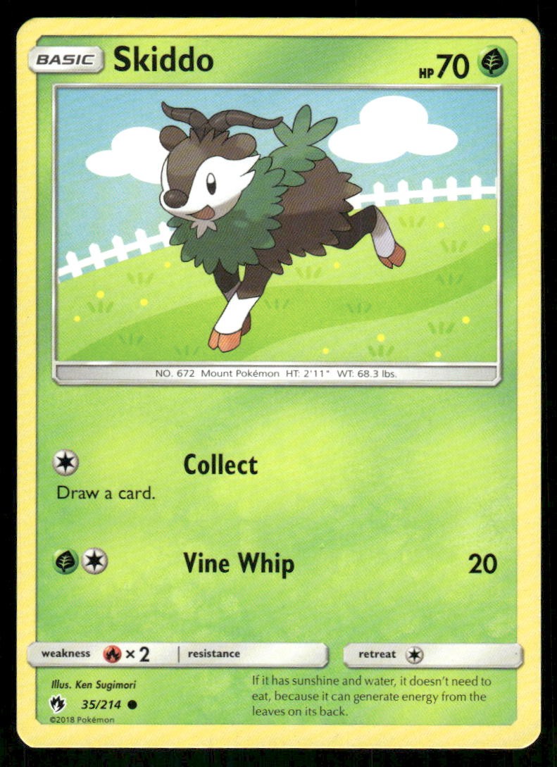 Skiddo SM - Lost Thunder [35/214] Common LP Pokemon