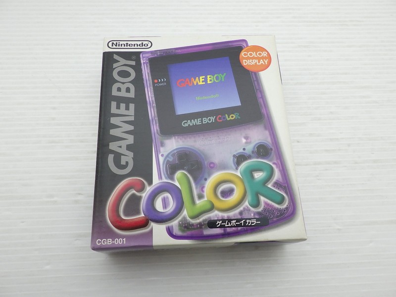 AS IS-Game Boy Color Console (CGB-001 / Clear Purple) 9000025442497