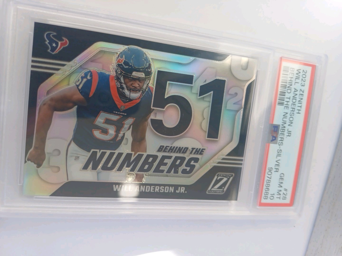 Will Anderson Panini Zenith Behind the Numbers #28 Silver