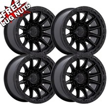 Set-4 Fuel Fc866 Piston 22x10 6x135 Black -18mm Wheels Rims 22 Inch
