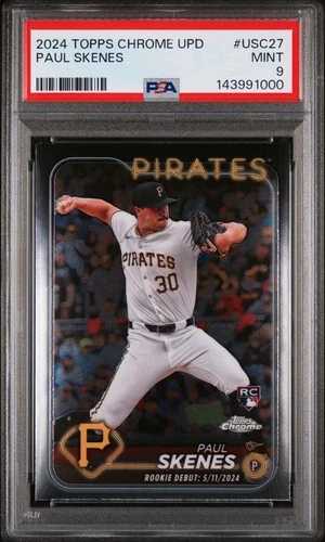 2024 Topps Chrome Update Series Paul Skenes PSA 9
