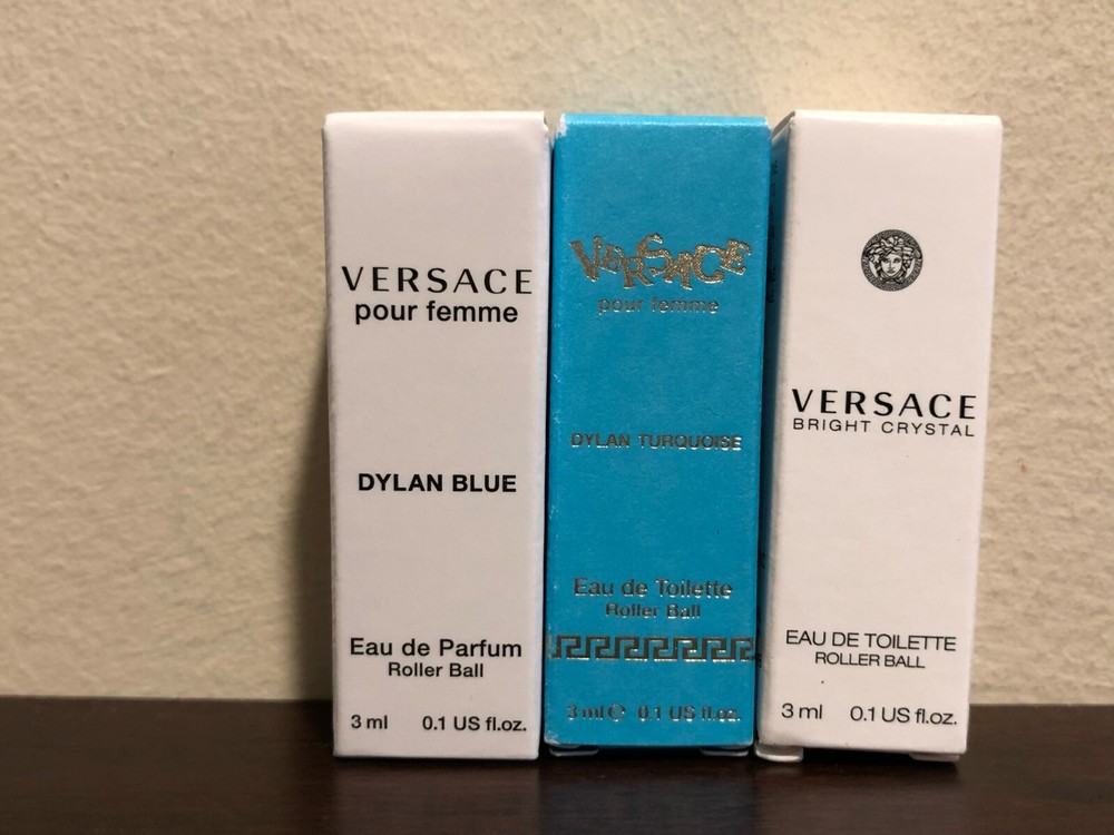 VERSACE  EDP / EDT Rollerball 3ml / 0.1 Oz. Bright Crystal Dylan Blue - Choose 1