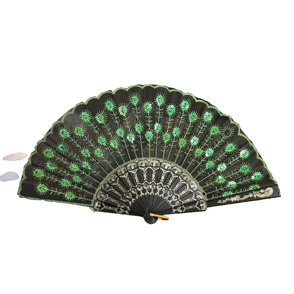 Ventiladores de mano de colección de plástico de boda