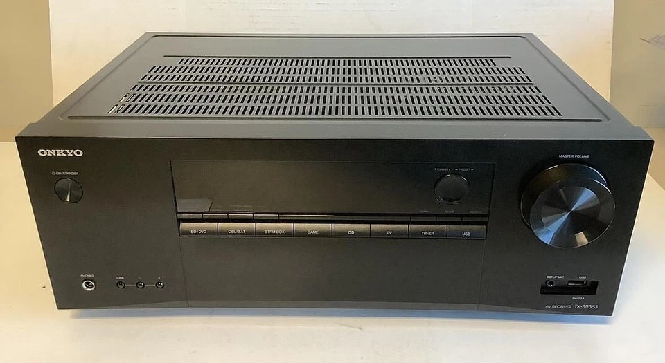 Onkyo TX-SR353 5.1 Channel 700W 4K HD Home Theater AV Receiver Black NO REMOTE - Image 2 of 4