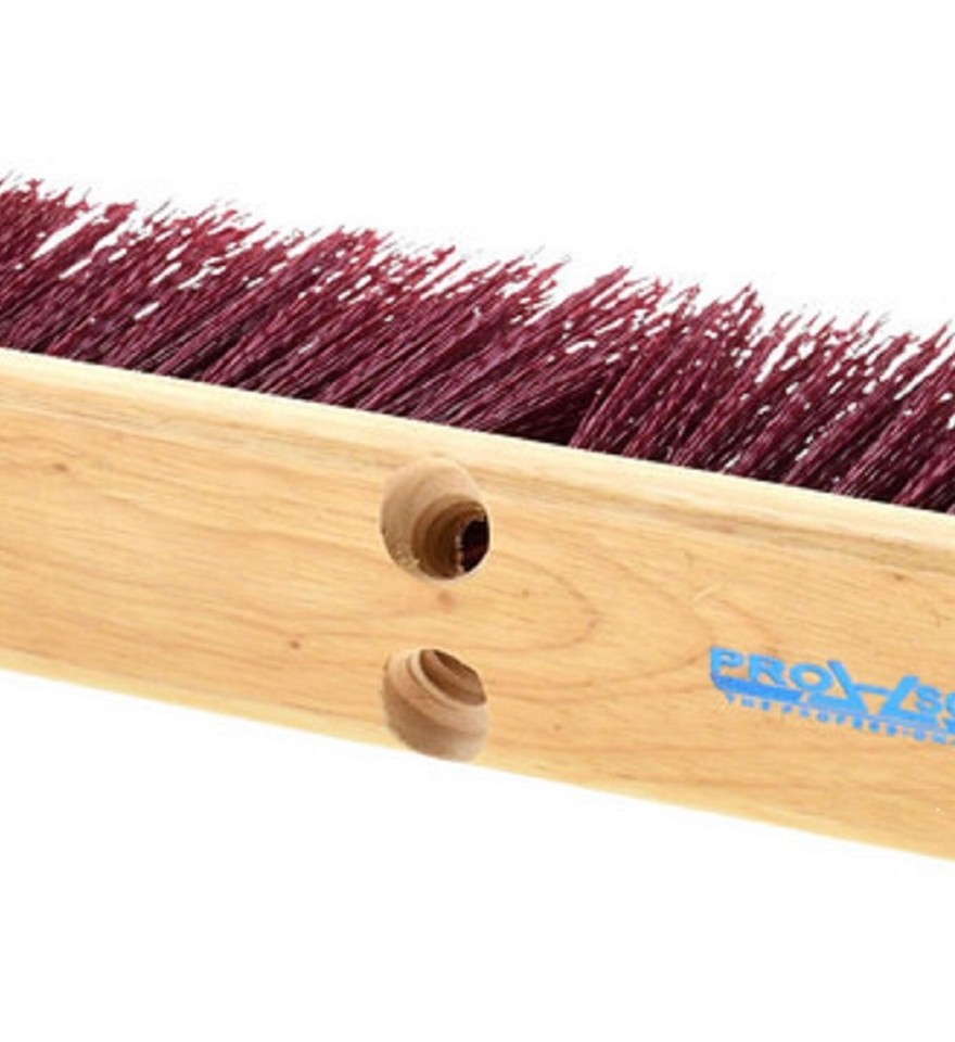 PRO SOURCE Heavy Duty Rough-Surface Push Broom Head: Threaded Block, 18 ...