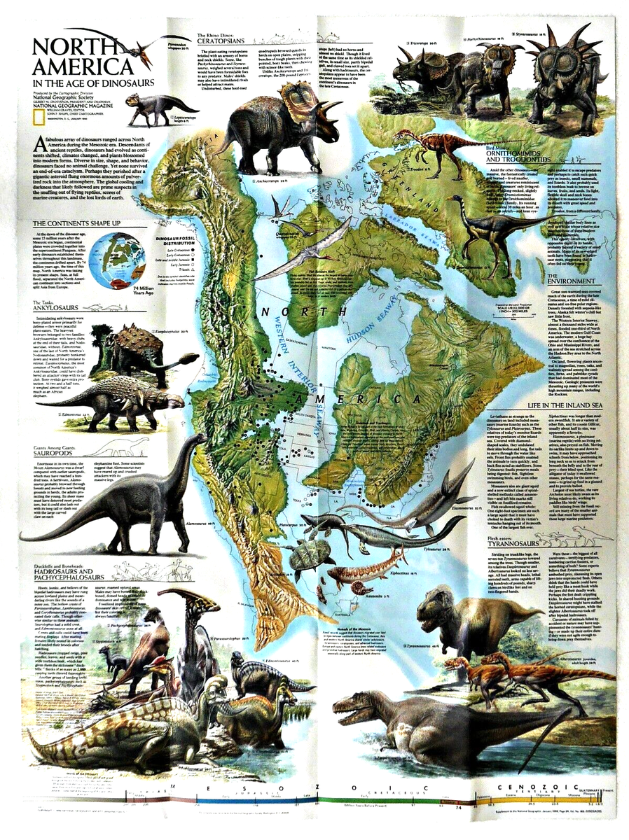 1993-1 January NORTH AMERICA IN AGE OF DINOSAURS National
