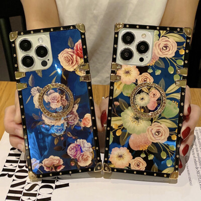 Ring Flower Phone Case For iPhone 11 12 13 14 15 16 Pro Max XR XS 7 8 SE 16E