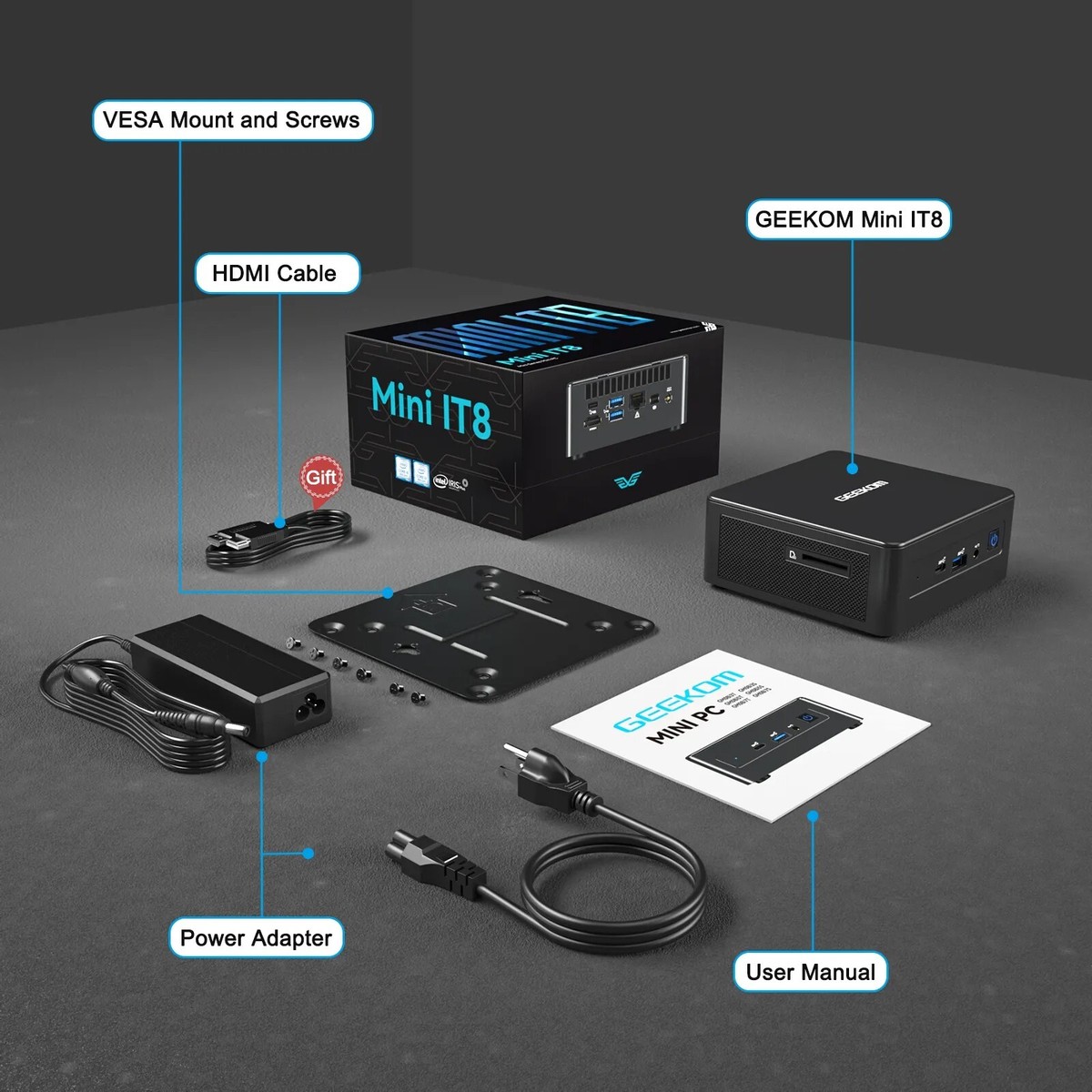 GEEKOM Mini PC, Mini IT8 Intel i5-8279U | eBay
