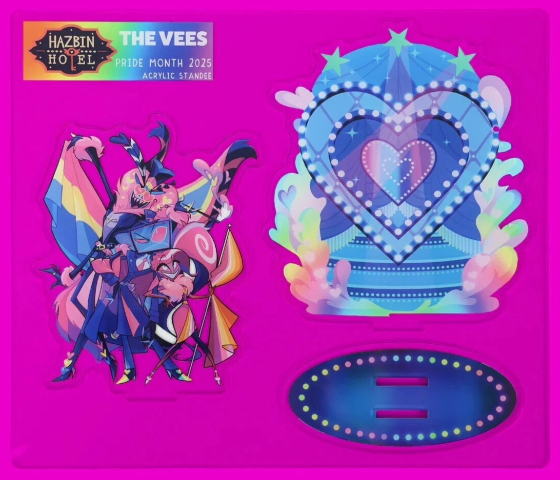 Hazbin Hotel PRIDE 2025 THE VEES Acrylic Standee - NEW - IN HAND