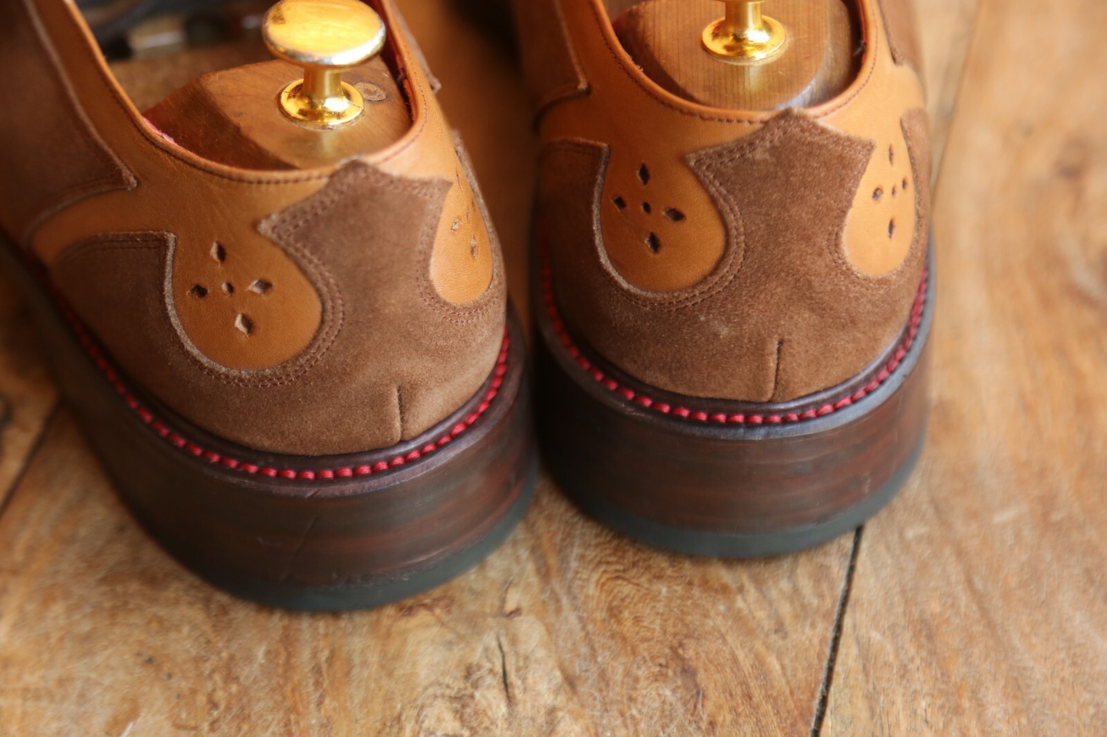 Jeffery West Tan Brown Suede Leather Derby Shoes UK 10.5 US 11.5 EU 44.5 image 6