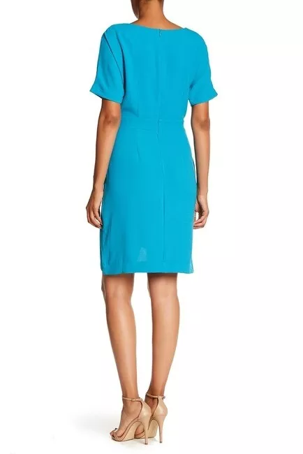 Bobeau solid dolman 2025 sleeve faux wrap dress