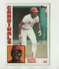 1984 Topps Baseball Card # 362 David Green - Cardinals