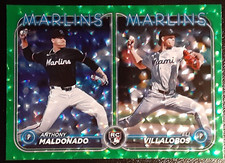 2024 Topps Update Green Foilboard Rookie Combos /499 #US305 Maldonado Villalobos