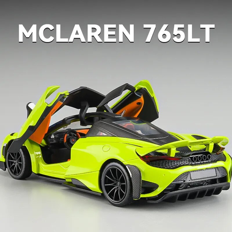 1:24 McLaren 765LT Supercar Alloy Model Car Toy Diecasts Metal Car