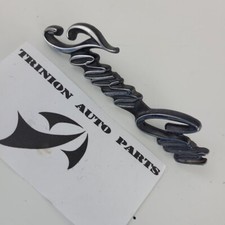 1980-1989 Lincoln Town Car Fender Emblem Badge Logo Nameplate Black Silver Oem 1980-1989 Lincoln Town Car Fender Emblem Badge Logo Nameplate Black Silver Oem
