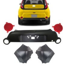 Rear Bumper Cover Wreflectorsend Cover Tetured Primed For 2014-2016 Kia Soul Rear Bumper Cover Wreflectorsend Cover Tetured Primed For 2014-2016 Kia Soul