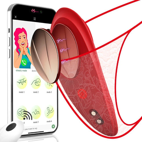 Tragbarer-Mini-Vibrator-Frauen-Klitoris-Stimulator-App-Bluetooth-Fernbedienung-