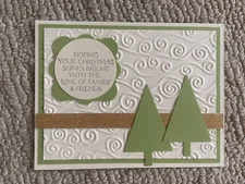 Warmest glow Christmas holiday greeting card kit of 10 made w/ Stampin' Up!