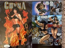 Chyna Autograph Signed 8x10 Photo Wrestler WWE WWF JSA COA