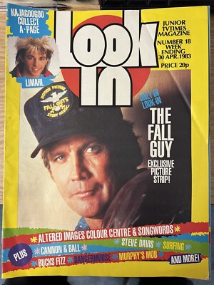 LOOK-IN COMIC  18 1983 BUCKS FIZZ Danger Mouse Star Fleet Fall Guy Kajagoogoo