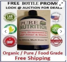 GRAPESEED OIL 0.22 µm STERILE FILTERED ORGANIC PURE CARRIER GEAR Exp 1/2028