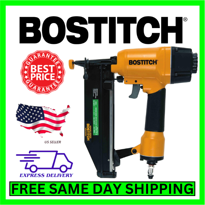 Bostitch 16 Gauge Straight Finish Nailer Gun 100 PSI Heavy Duty