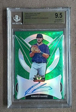 2020 Leaf Valiant Roberto Ramos Green '19 Flashback Auto /99 BGS 9.5 Gem 10 Auto