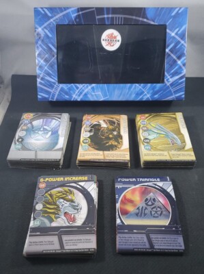Bakugan Battle Brawlers Card Lot: 40 Magnetic Cards, 31 Ability Cards & Card Box