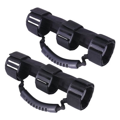 PREMIUM Roll Bar Grab Handle Handles Black (PAIR) for Jeep Wrangler CJ YJ TJ JK