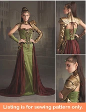 SEWING PATTERN Womens Costume Fantasy Warrior Ranger Medieval Armor Witcher 8363