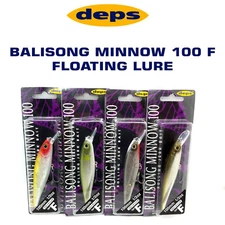 Deps Balisong Minnow 100F Floating Jerkbait Lure 100mm 14.2g Select Color(s)