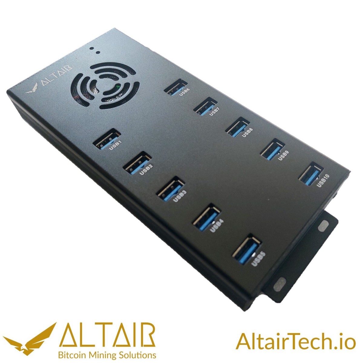 AltairTech 10-Port USB 3.0 Hub with 120W PSU for Gekkoscience Compac F USB  Miner
