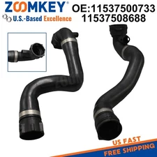 2Pcs BMW E53 X5 3.0i 3.0L Upper And Lower Radiator Coolant water Hose Set kit