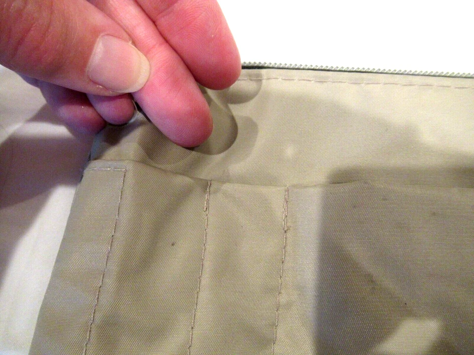 Monedero Picard gris nylon, muchos bolsillos Foto 3 de 4