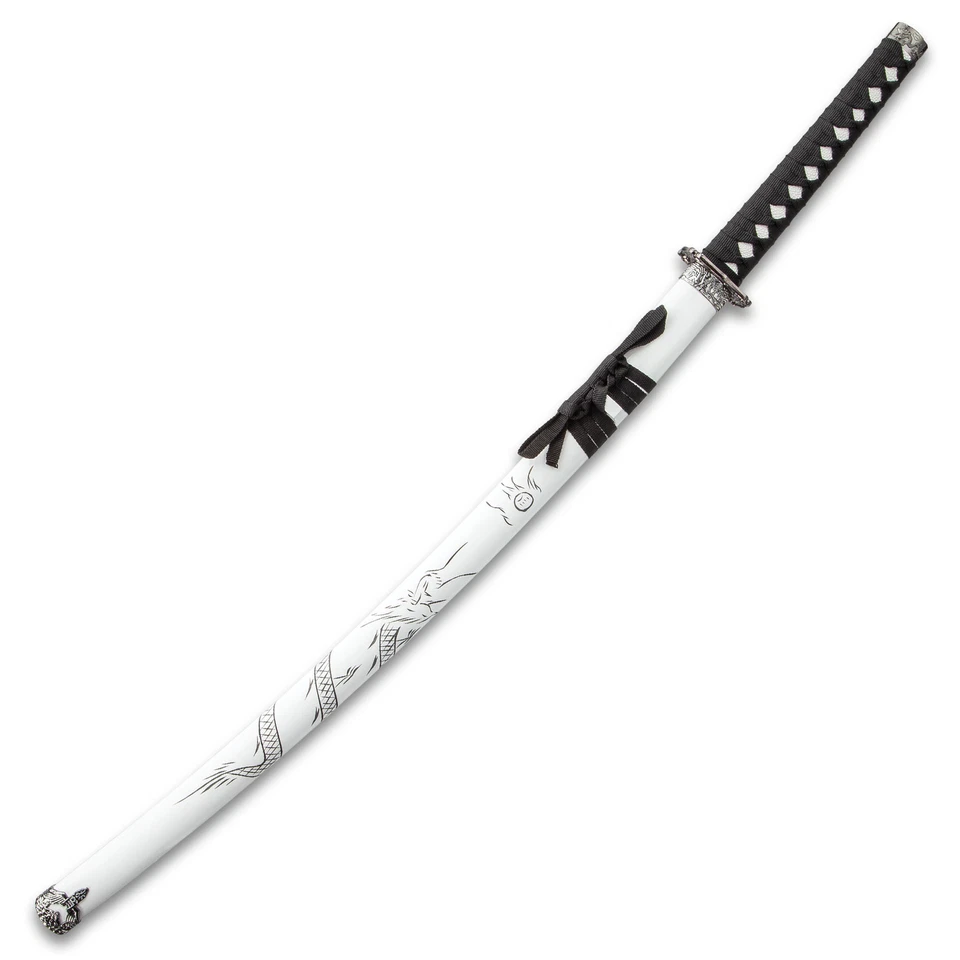 K 独家云龙 Katana - 不锈钢刀片,鞘带龙 — 第 2/4 张图片