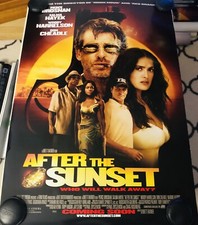 AFTER THE SUNSET Original Double Sided DS 27x40 Movie Poster Pierce Brosnan
