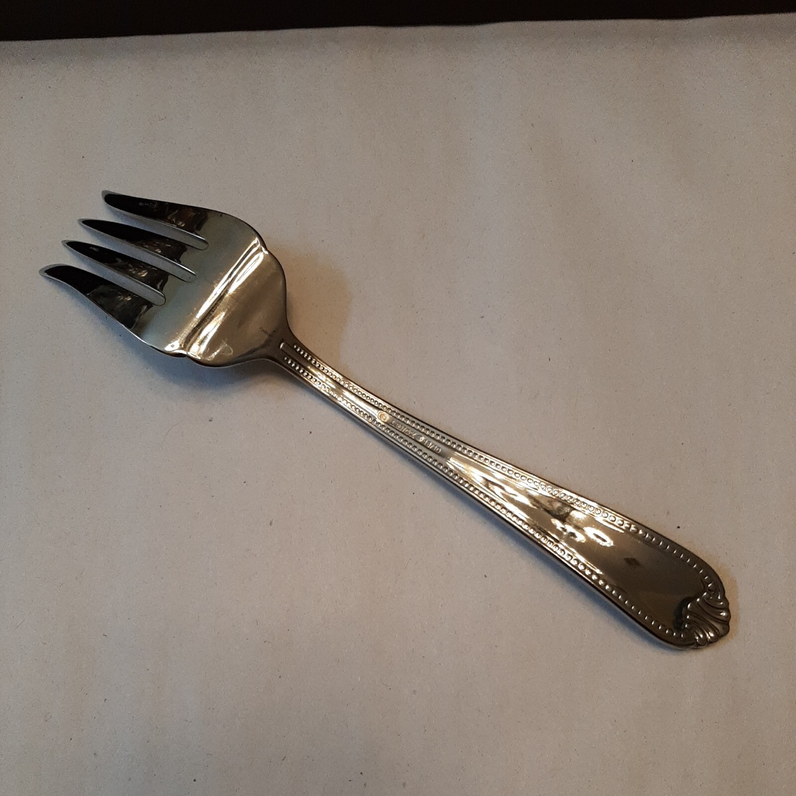 1 Lenox ALCOTT Stainless 18/10 Glossy Silverware Serving Fork eBay