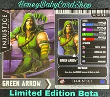 Injustice Arcade Limited Edition Beta Card 21 Green Arrow Out of Print