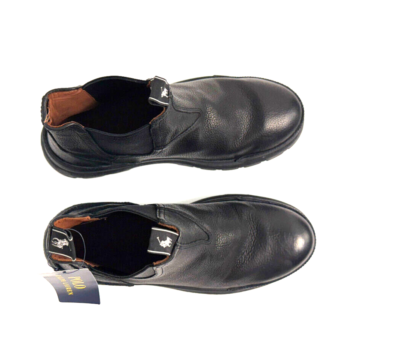 Polo Ralph Lauren Black Leather Oslo Chelsea Boots Sz 8 New Polo Ralph Lauren Black Leather Oslo Chelsea Boots New  main image 3