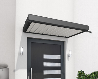 Haustürvordach Gutta Rechteckvordach NM 150 Anthrazit - Vordach 150 x 90 x 14 cm