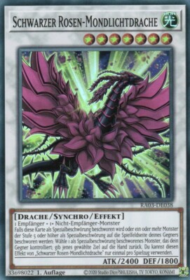 yugioh Black Rose Moonlight Dragon RA03-EN038 SUPER RARE GERMAN