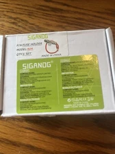 (1) AGU Inline Fuse Holder Fuseholder 4, 6, 8 Gauge & (2) Fuses