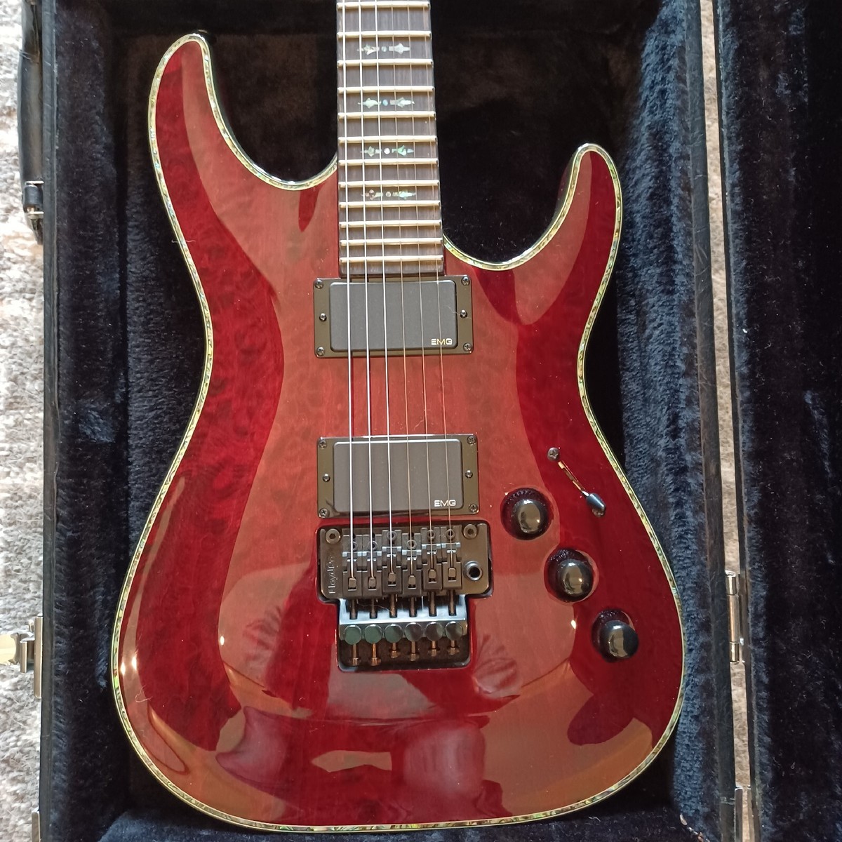 Schecter Diamond Series Hellraiser C-1 FR Black Cherry EMG Schecter Diamond Series Hellraiser C-1 FR Black Cherry EMG